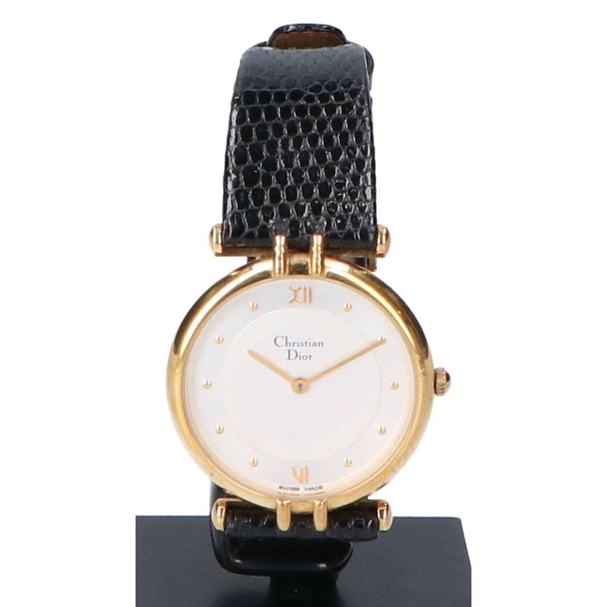 Christian Dior クリスチャンディオール 3065 ラウンドフェイス クオーツ 腕時計 ゴールド メンズ_画像3