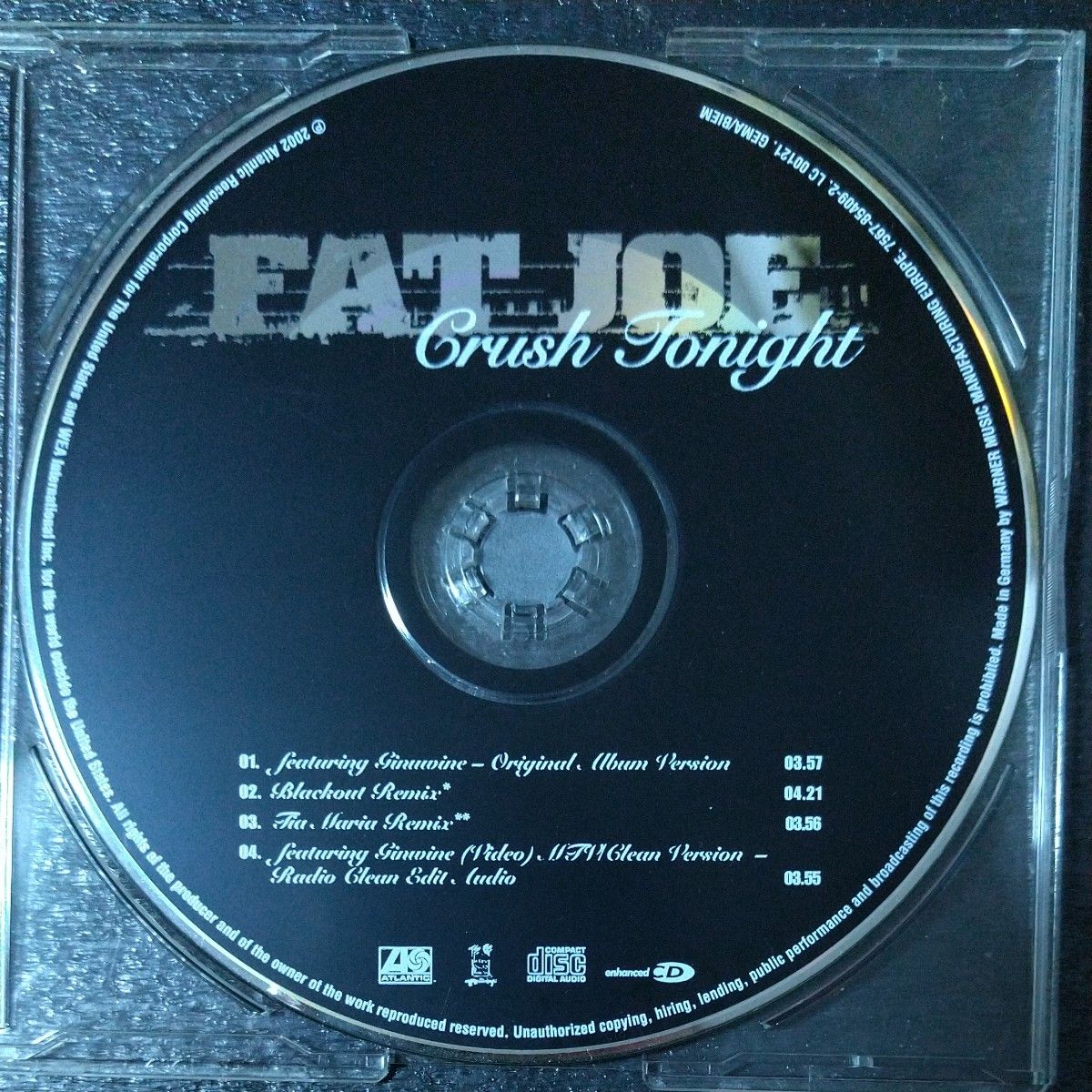 FAT JOE☆Crush Tonight☆feat Ginuwine☆Remix☆Enhanced CD