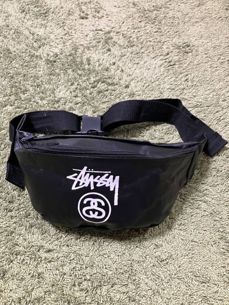 STUSSY ウエストバッグ ウエストポーチ ボディバッグ ブラック BLK ショルダーバッグ_画像2