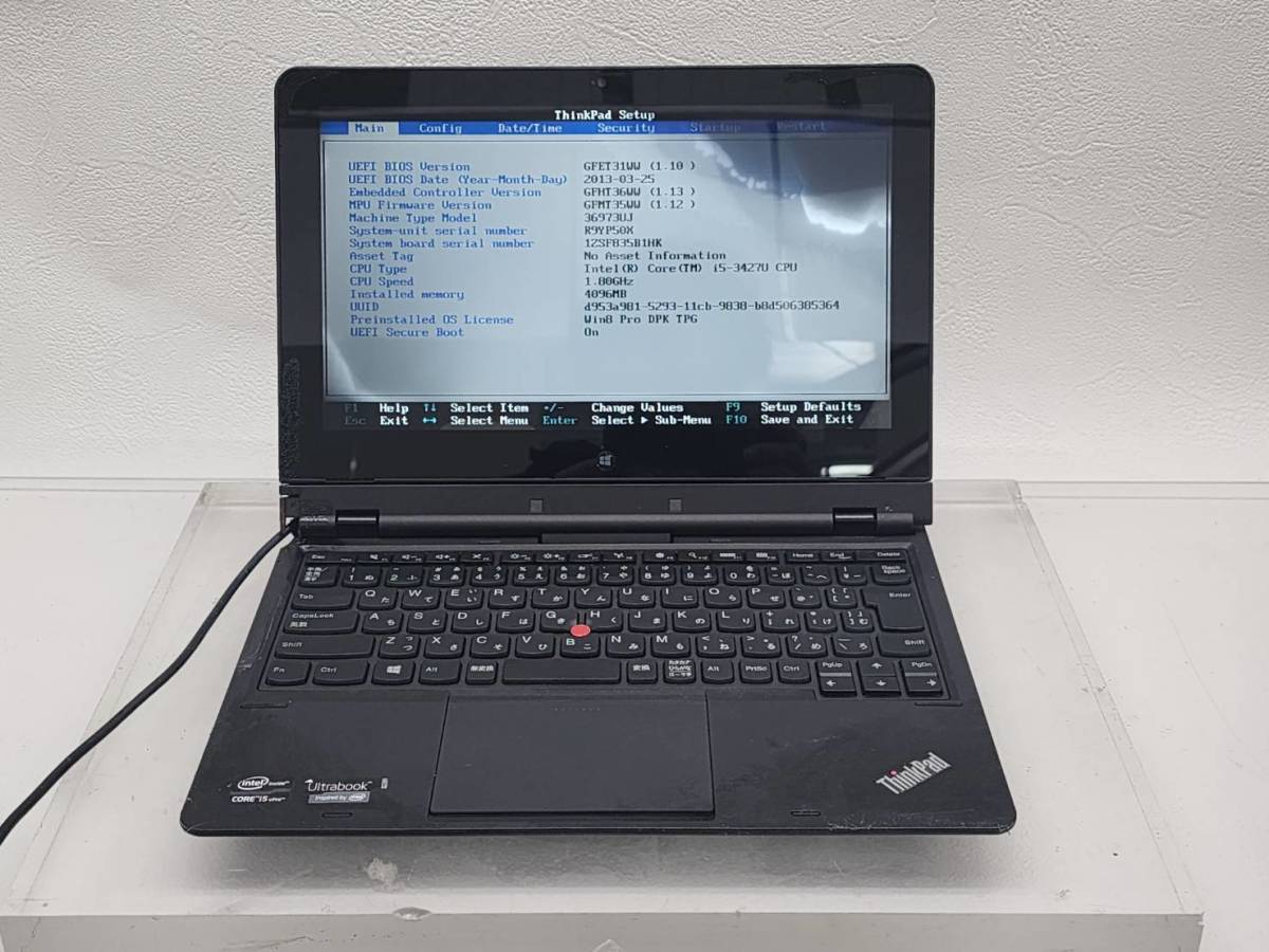 H R51122 Lenovo レノボ PC HK LIMITED ThinkPad TP00045A2 windows 8 Core i5-3427U 11.6インチ の画像1