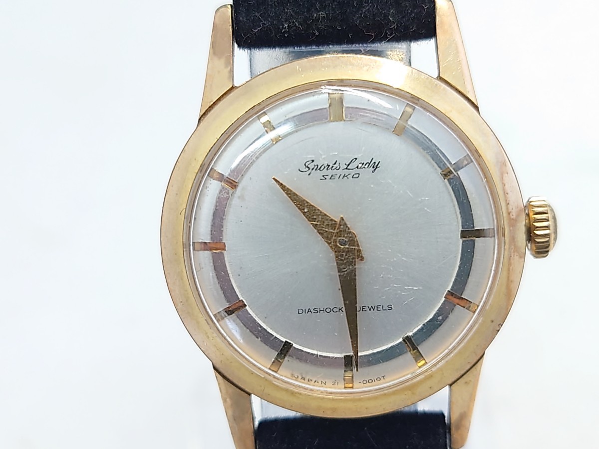 稼動品　SEIKO セイコー Sport Lady スポーツ レディ レディース 腕時計 手巻き 2針 17石 アンティーク_画像1