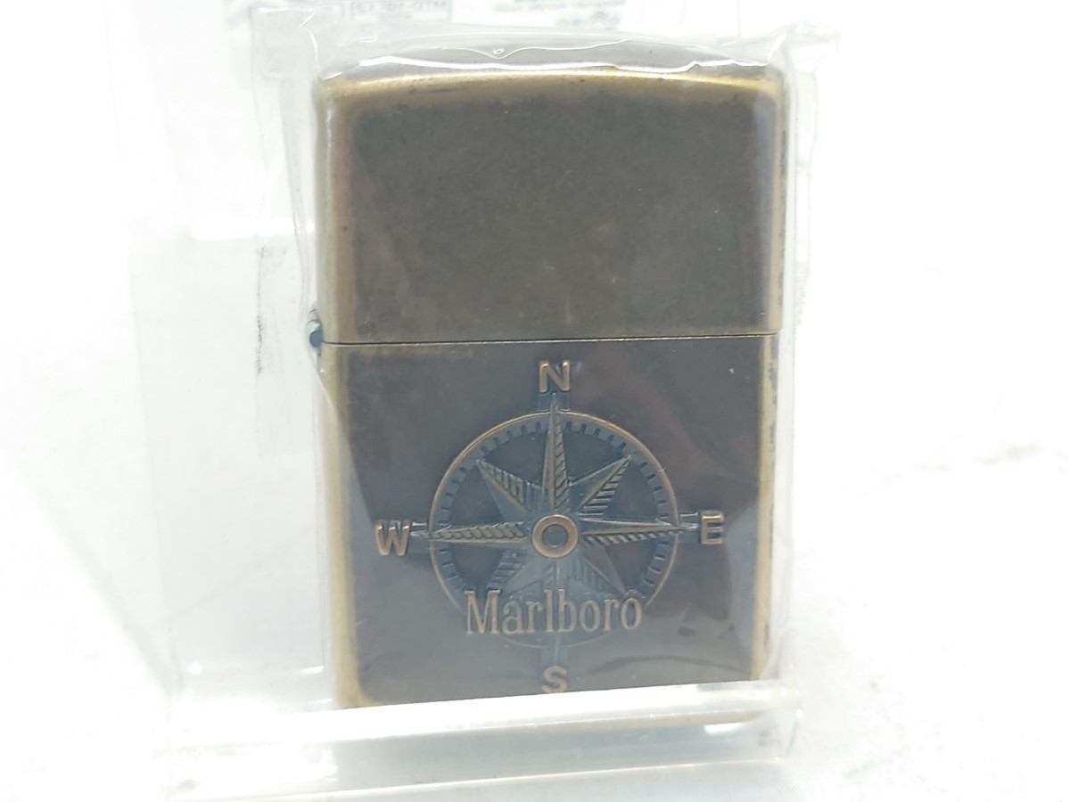 ZIPPO　ジッポー　Marlboro ADVENTURE　TEAM　マルボロ コンパス　メタル貼り　古美仕上げ 1997年製_画像7