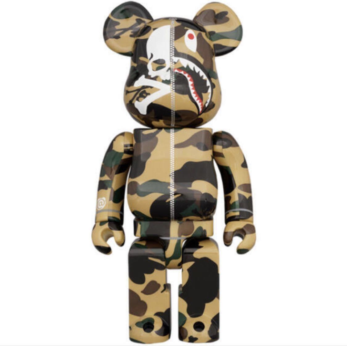 BE@RBRICK MASTERMIND VS BAPE YELLOWA BATHING APE MEDICOM TOY メディコムトイ CAMO READYMADE エイプ BAPE _画像1