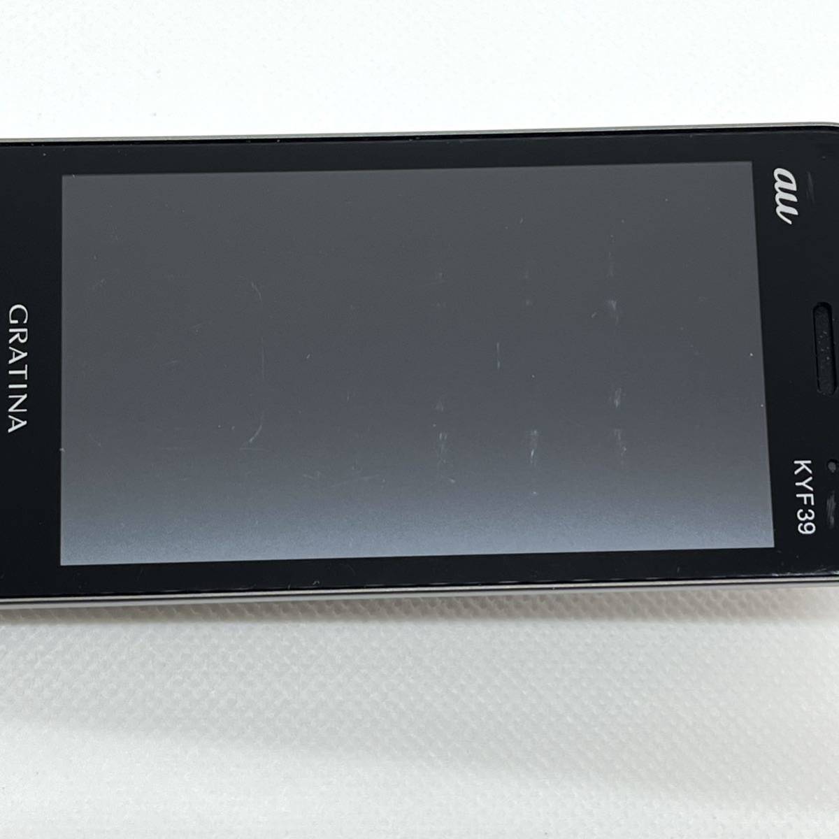 GRATINA KYF39 墨 au SIMロック解除済み 4G LTE 白ロム ブラック 3.4型 Bluetooth ガラホ本体 送料無料 M2RY_画像2