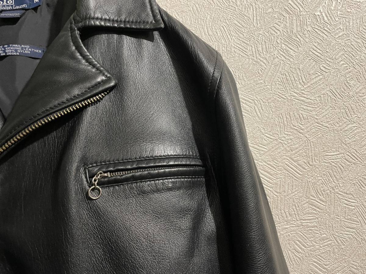 ◯ Ralph Lauren ラム レザー スポーツ ジャケット / ラルフ ◯ Ralph Lauren ラム レザー スポーツ ジャケット / ラルフ
