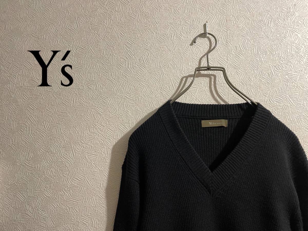 ◯ Y's for men Vネック リブ ニット セーター / ワイズ ◯ Y's for men Vネック リブ ニット セーター / ワイズ
