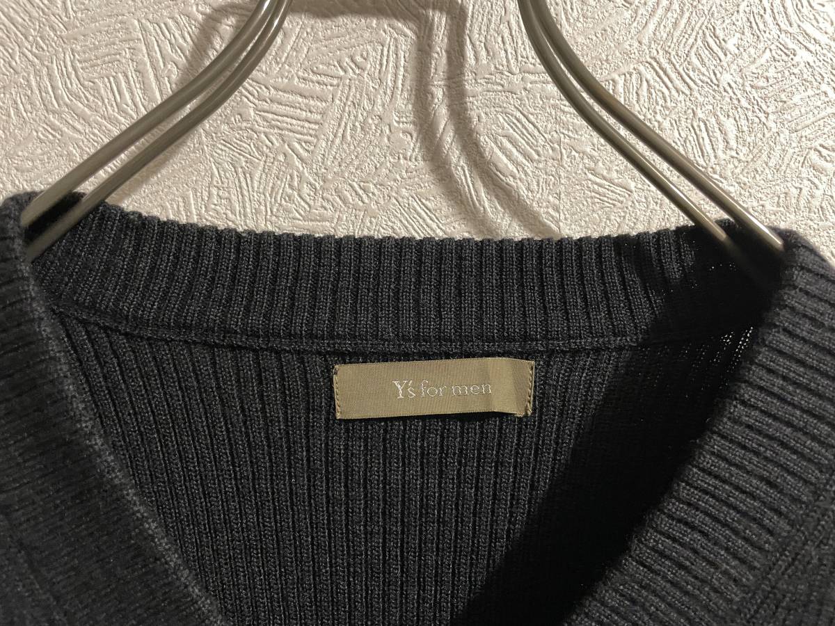 ◯ Y's for men Vネック リブ ニット セーター / ワイズ ◯ Y's for men Vネック リブ ニット セーター / ワイズ