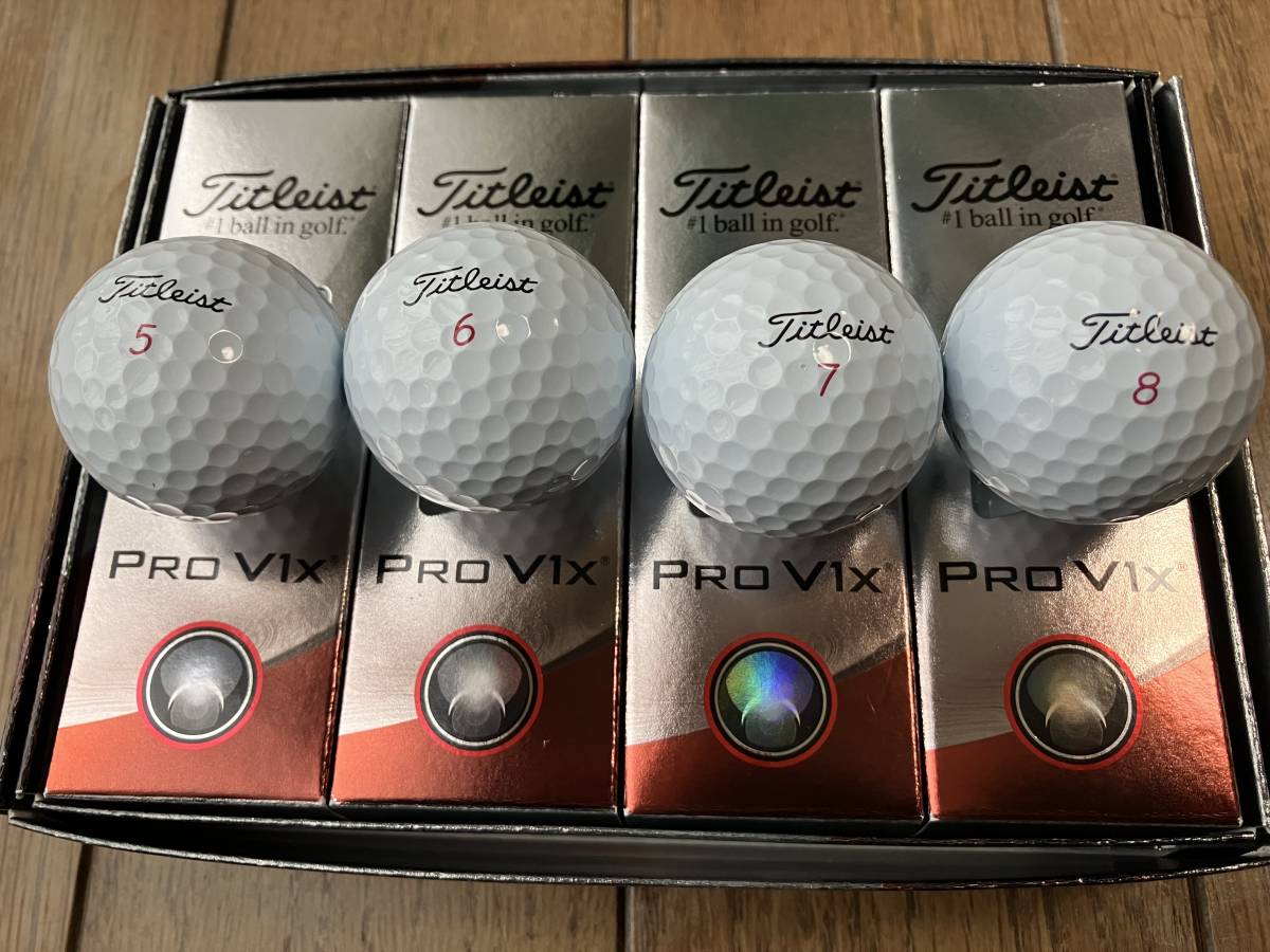 新品【未使用】Titleist PRO V1X(タイトリスト PRO V1X) 1ダース 2023年モデル ハイナンバー_画像3