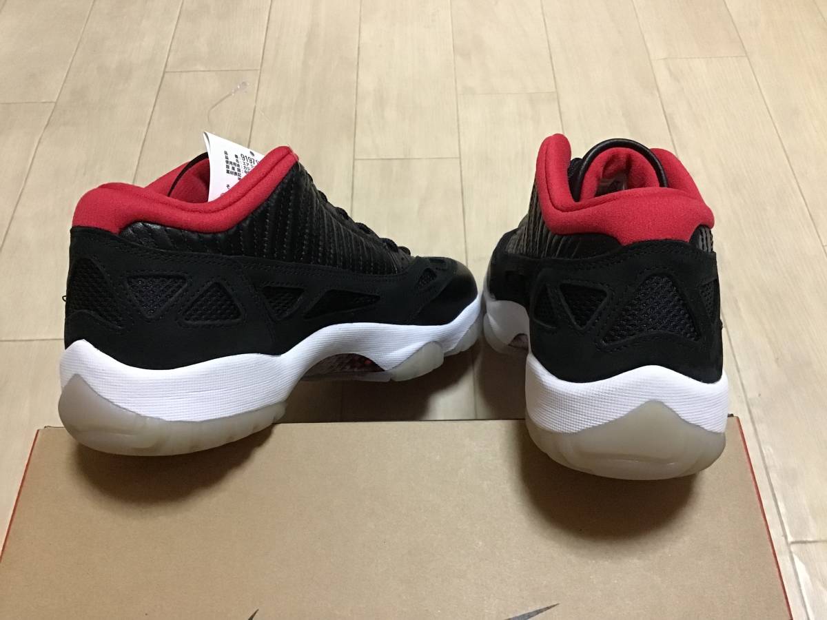 未使用品 ナイキNikeエアジョーダン11AIR JORDAN11RETRO LOW IEブラックBLACK27㎝ us9_画像3