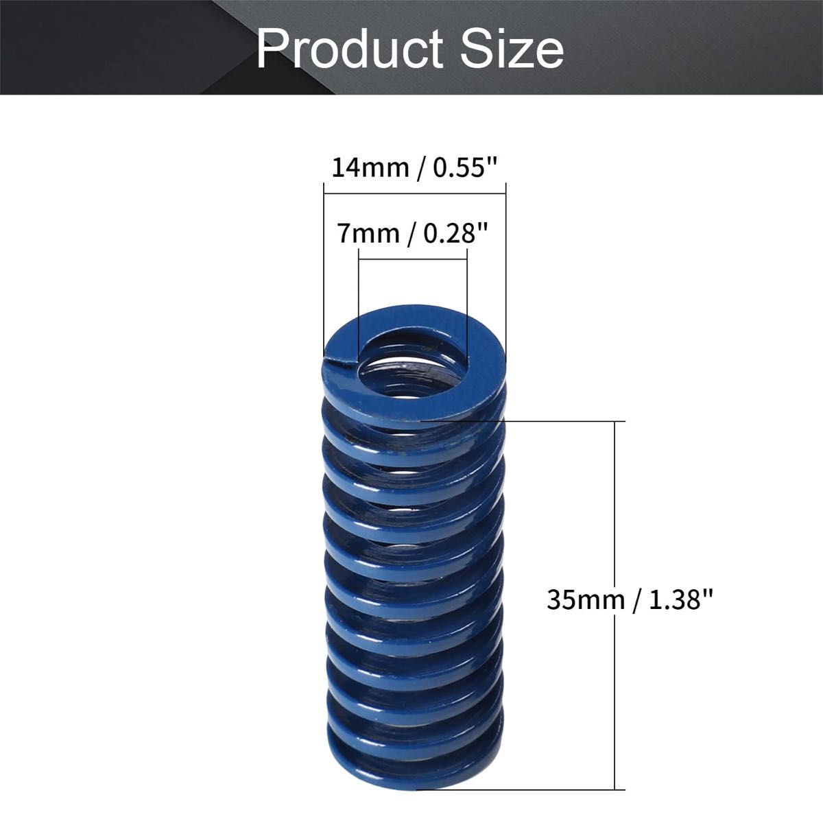 モールドスプリング ダイスプリング 圧縮成形型ばね TL14×35mm