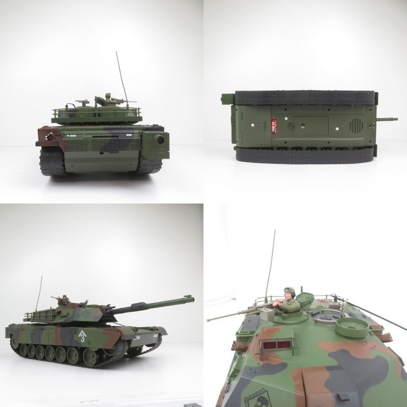 【通電確認のみ】 DOYUSHA ラジコン 戦車 MI AI ABRAMS エイブラムス 1/16スケール 120mn CANNON NATO 迷彩塗装 40MHz / 160 (RUHT011177)_画像9