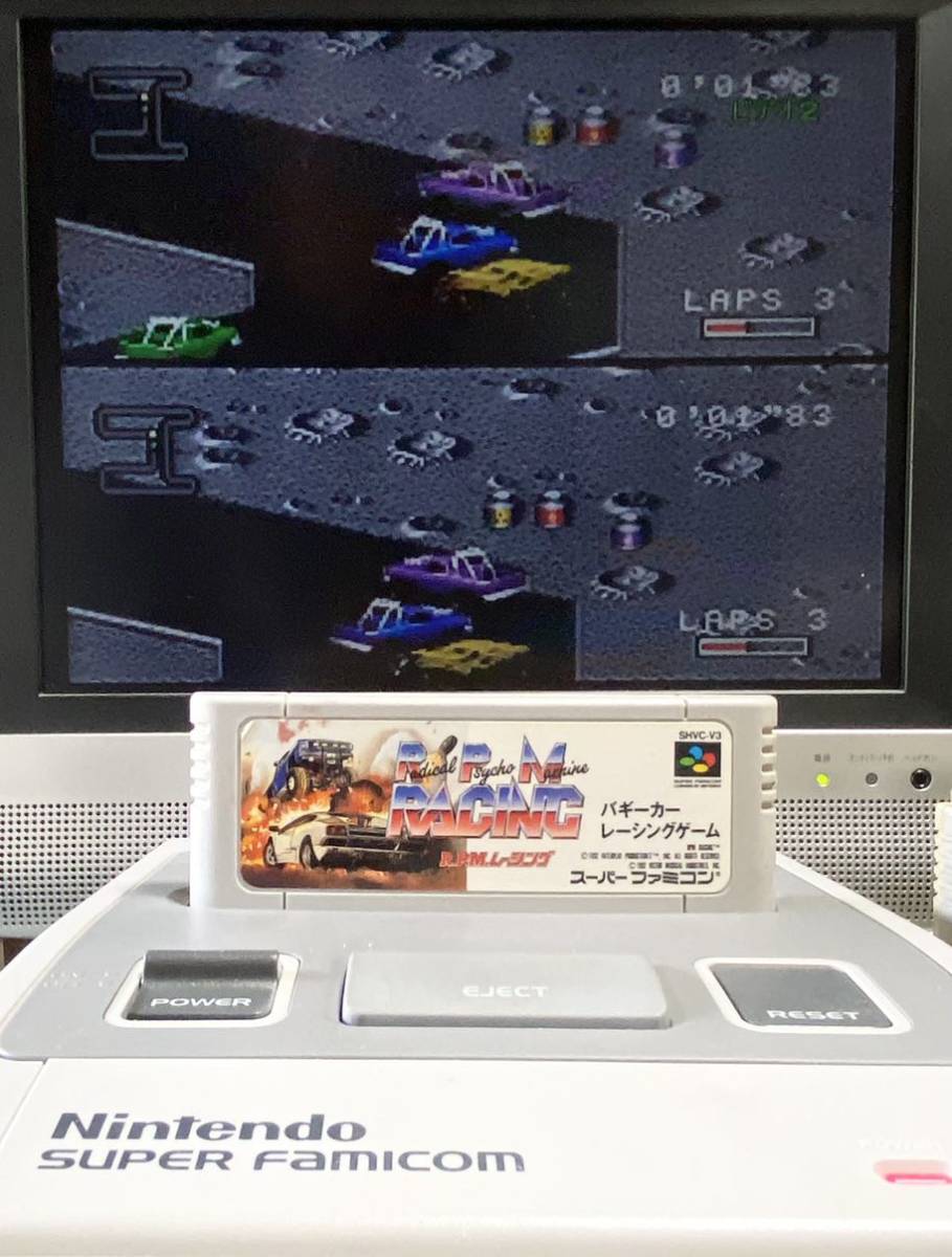 【電池ホルダー搭載】スーパーファミコン SFC バギーカーレーシングゲーム_画像6