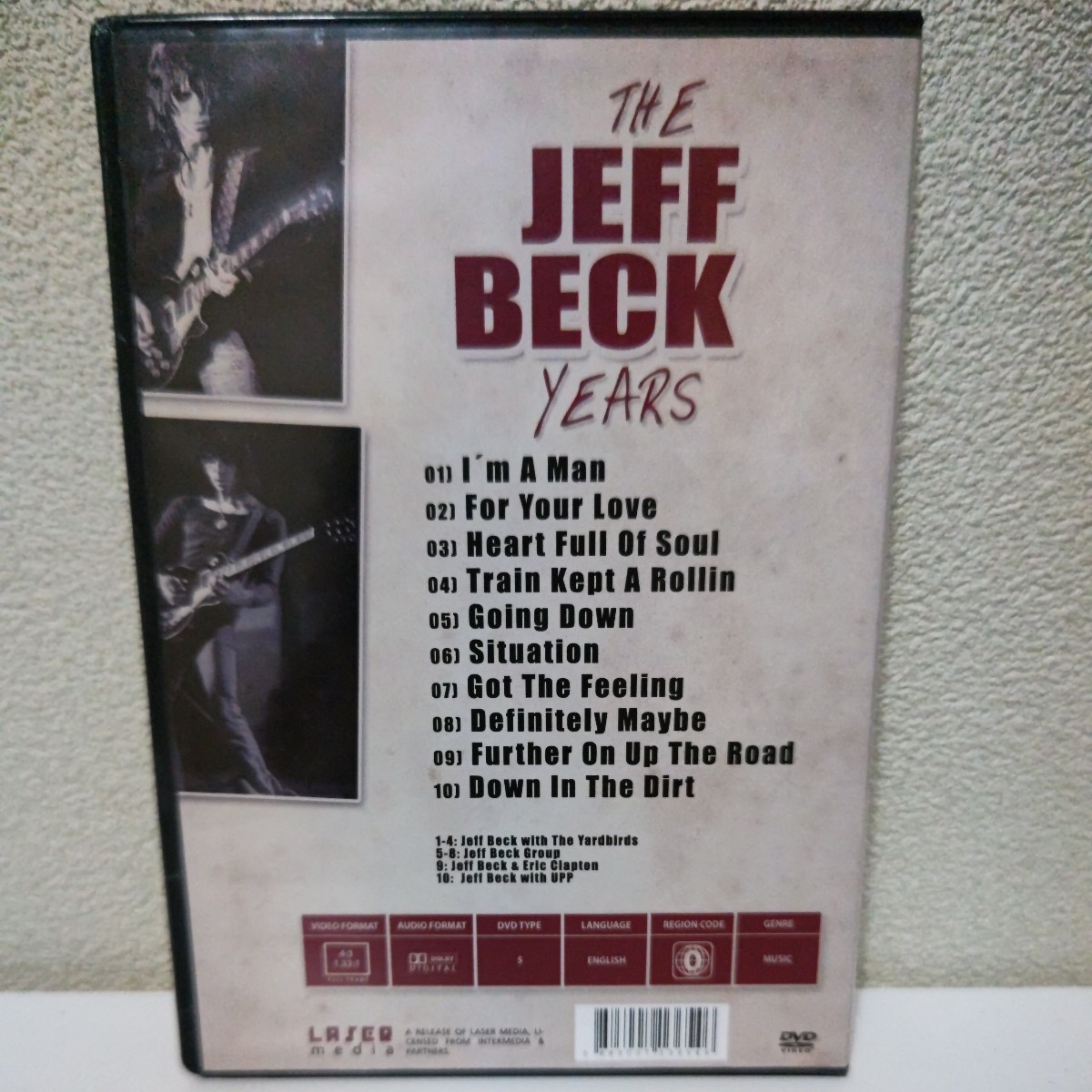 JEFF BECK/The Jeff Beck Years The 60s & 70s Collection 輸入盤DVD ジェフ・ベック エリック・クラプトン_画像2