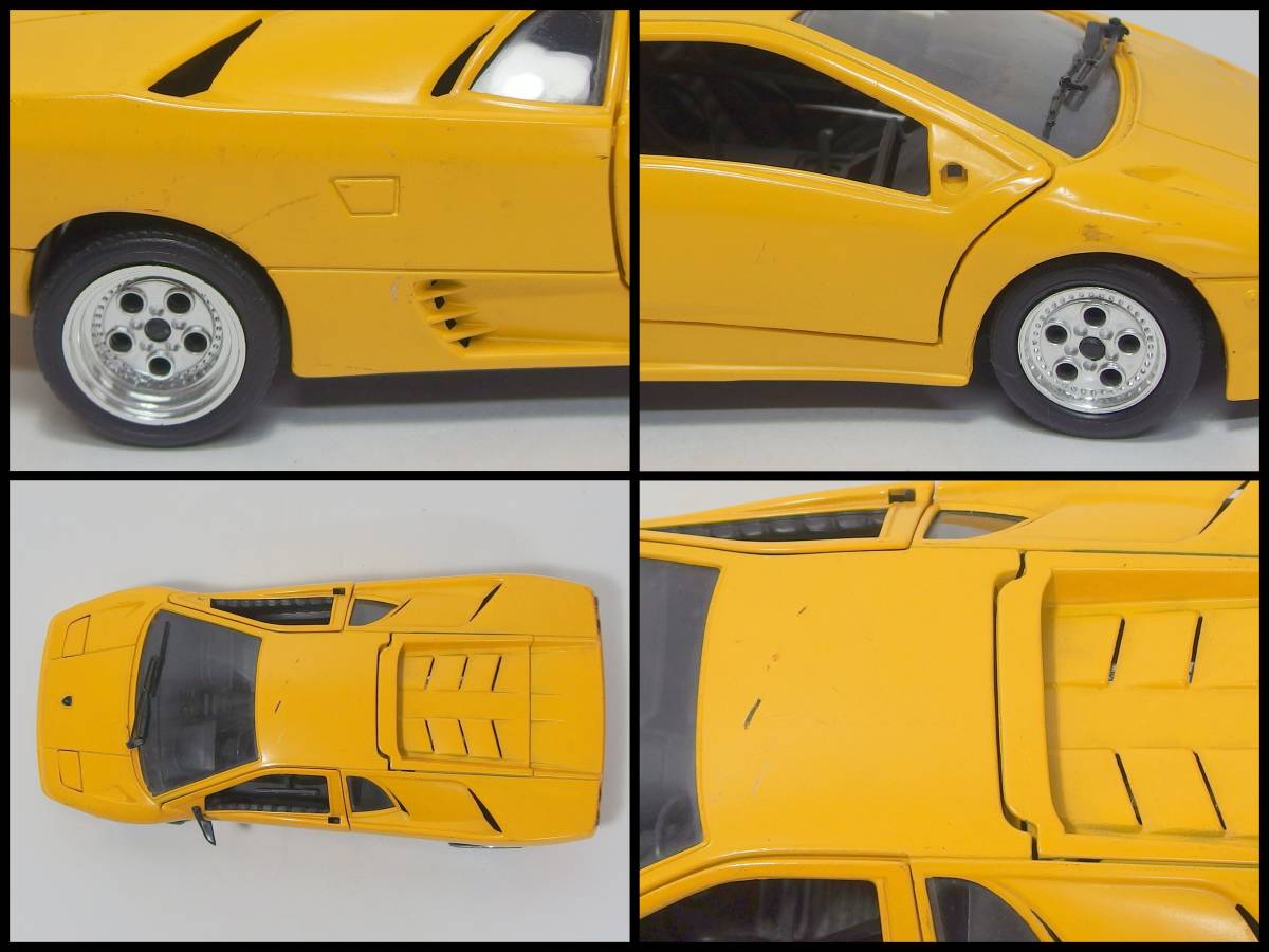 ◆【※サイドミラー1個欠損】Tonka トンカ Polistil ランボルギーニ ディアブロ 1:18　ミニカー◆_画像6