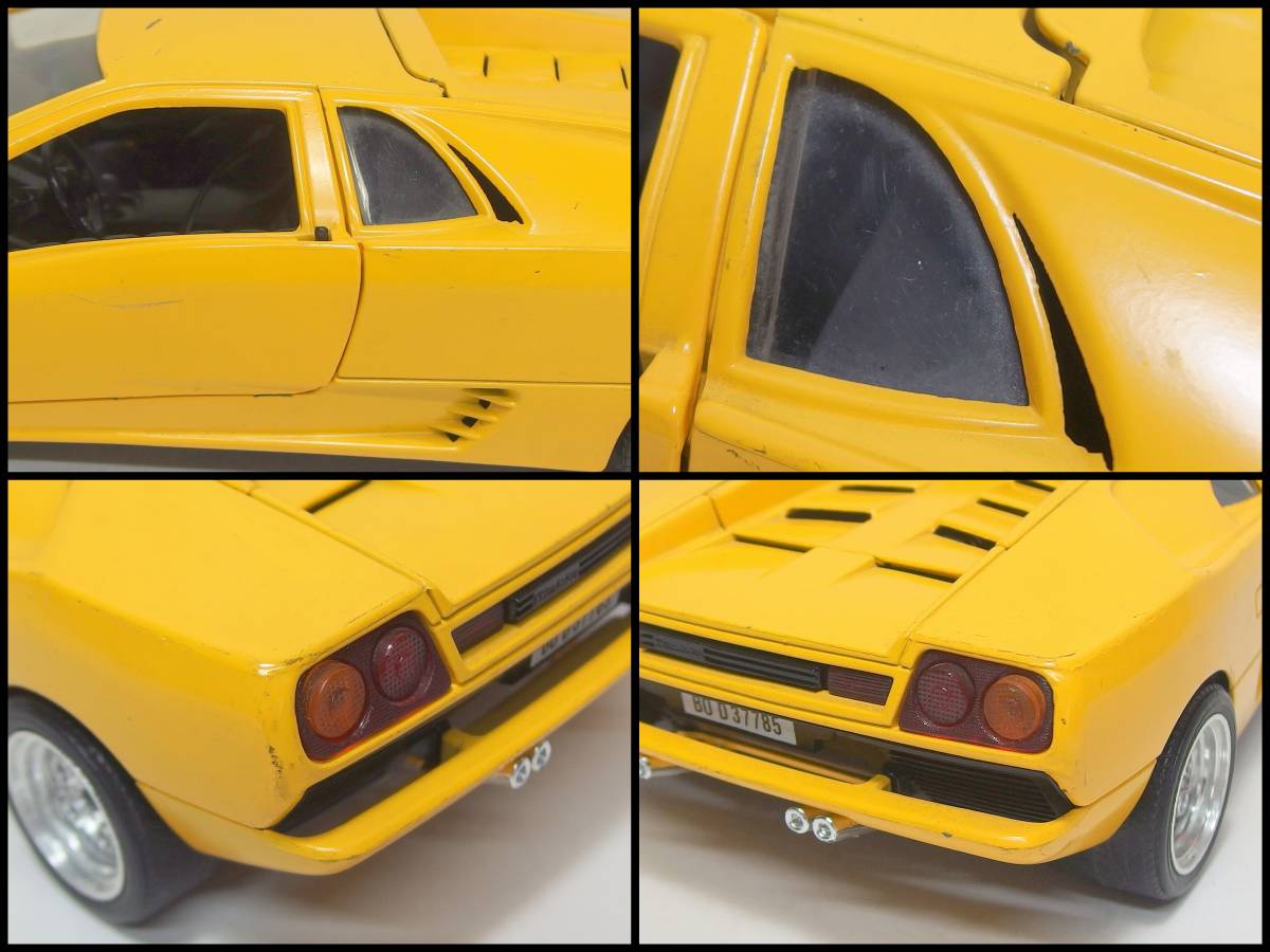 ◆【※サイドミラー1個欠損】Tonka トンカ Polistil ランボルギーニ ディアブロ 1:18　ミニカー◆_画像5