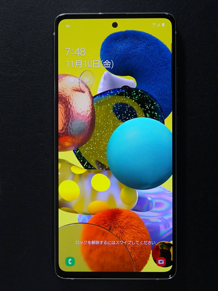 【12946】極美品 Galaxy A51 5G SCG07 利用制限○　付属品あり_画像1