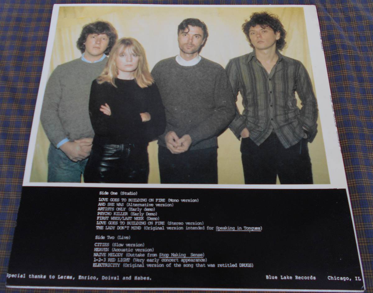 ●US盤LP「Gimme Heads !」 TALKING HEADS／トーキング・ヘッズ（Blue Lake Records TH88-1）Bootleg Live音源＋Demo集！ 12曲収録_画像2