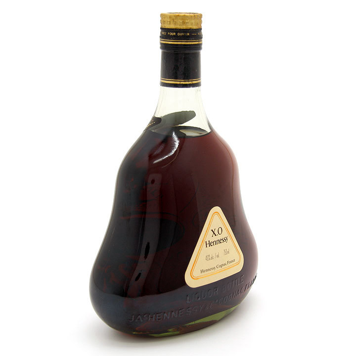 古酒 ブランデー コニャック ヘネシー Hennessy X.O 金キャップ グリーンボトル 箱付 750ml 40% お酒 洋酒 アルコール