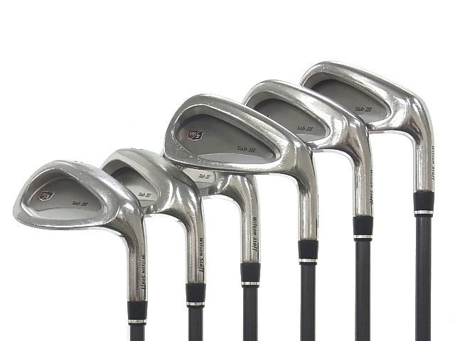 ■ウィルソン■Wilson staff Tab III 6本■5-P■R■TAPER FLEX SHAFT■中古■1円～_画像1