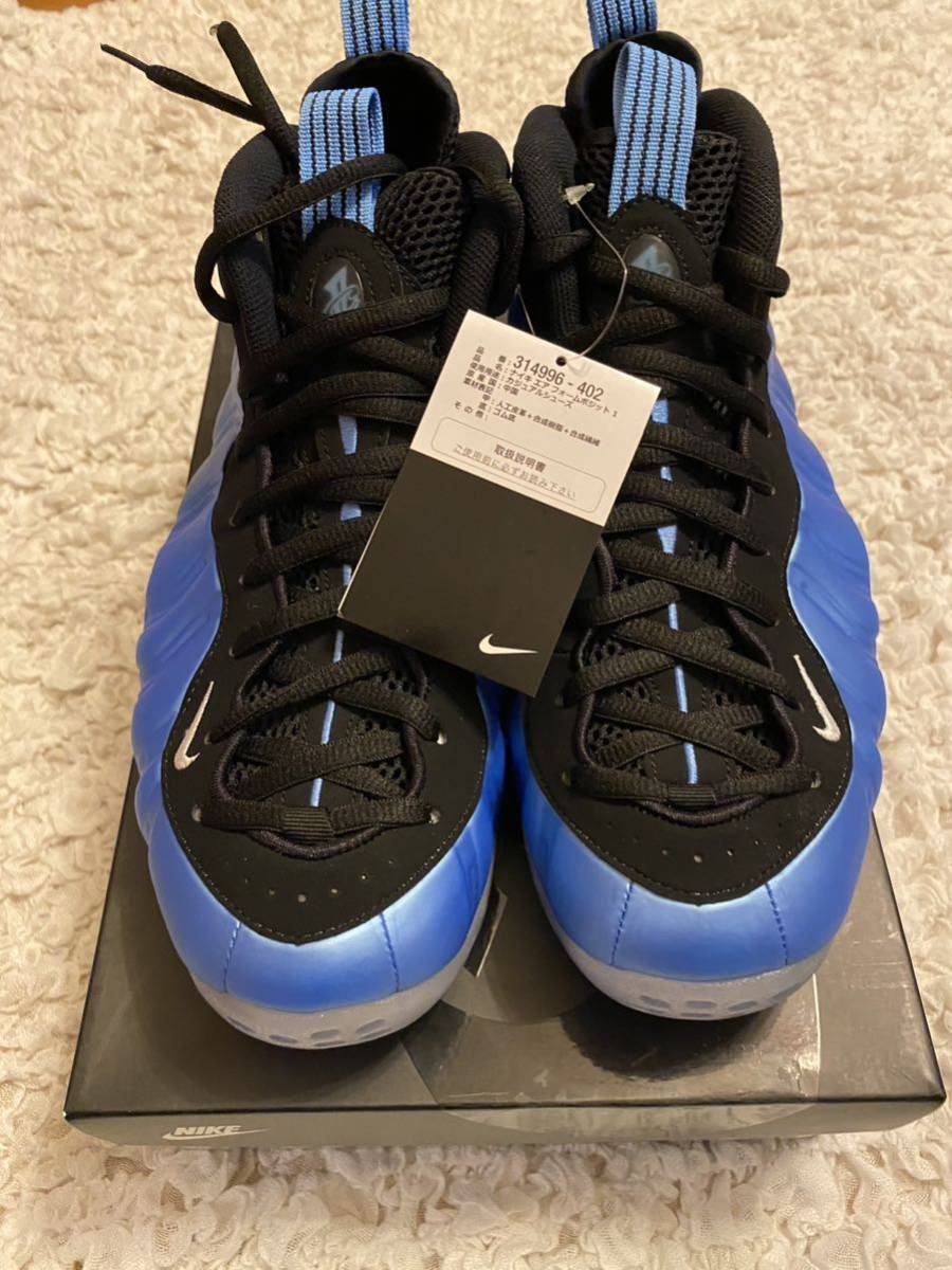 【1円スタート】 Nike Air Foamposite One University Blue 28.5cm US 10.5ナイキ ポジット 未使用 新品 レア 黒タグ プレ値_画像7