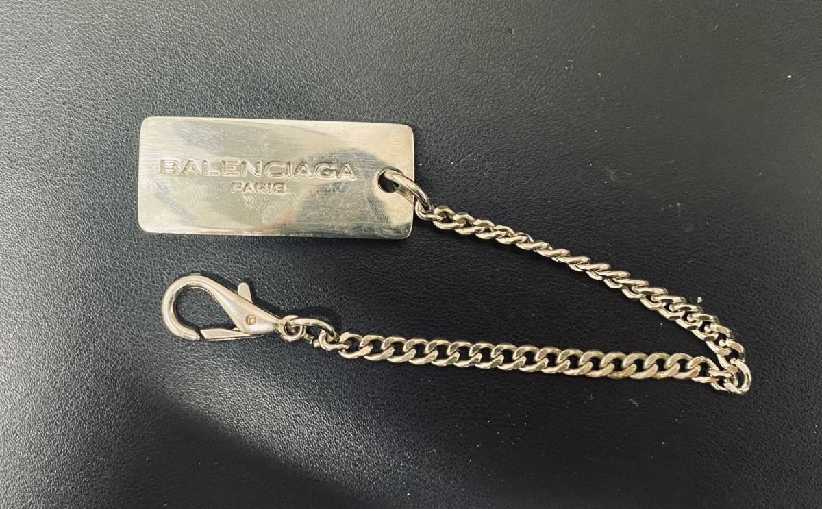 Y BALENCIAGA バレンシアガ キーホルダー チャーム シルバー メタル_画像1