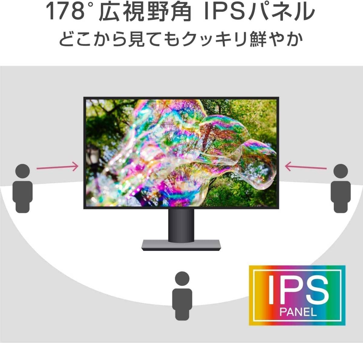 ☆D111☆ DELL デル 23インチ P2319H フレ－ムレス ブル－ライト軽減 IPS ディスプレイ 画面回転 高さ調整 超広視野角_画像5