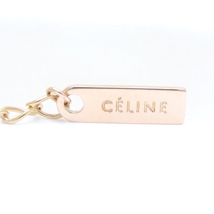 CELINE セリーヌ ダイヤモンド ネックレス K18PG ピンクゴールド/290765【中古】_画像6