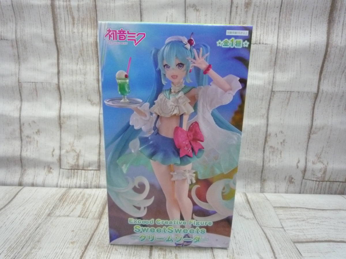 Ua8179-107♪【60】未開封品 初音ミク Exc∞d Creative Figure SweetSweets クリームソーダ_画像1