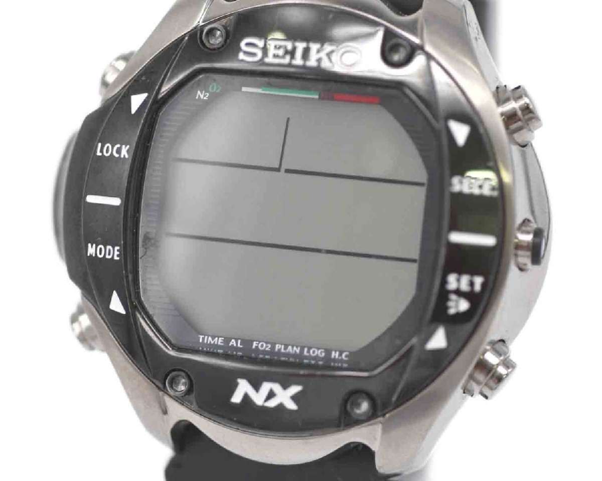 【SEIKO】セイコー DH33-4A00 プロスペックス ダイビングコンピューター NX マリーンマスター 中古品_画像2