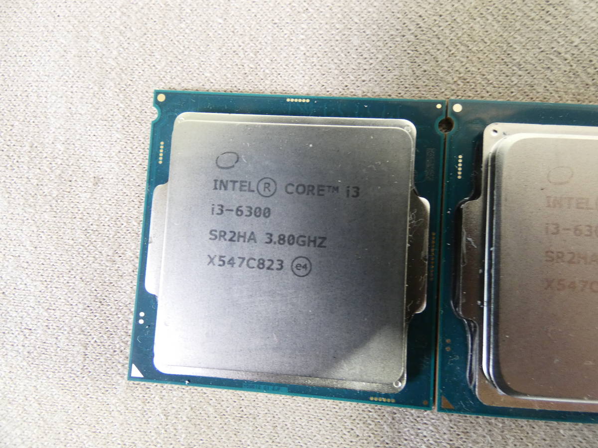 Intel Core i3-6300 SR2HA 3.8GHz CPU 2個セット ※ジャンク扱い/動作未確認 @送料180円_画像3