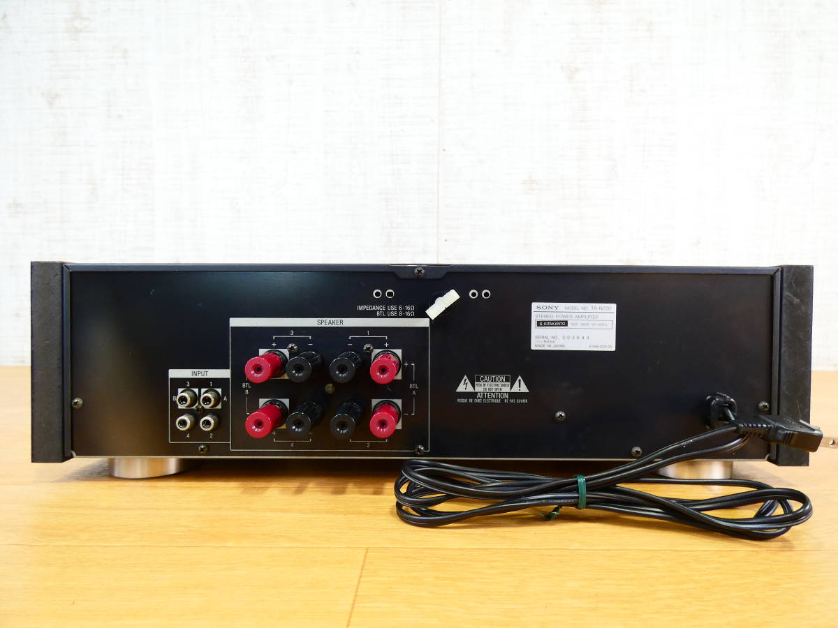 SONY ソニー TA-N220 パワーアンプ 音響機器 オーディオ ※現状渡し/動作OK！ @120 (10)_画像4