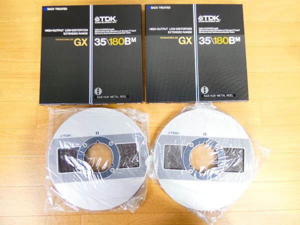 TDK GX 35/180BM 10号 2本 メタルリール オープンリールテープ ④ ※ジャンク＠80(11)_画像1