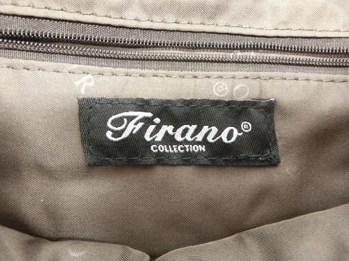 【O-5658】FIRANO フィラノ トート ハンド バッグ ブラック系 2way ショルダー 現状品【千円市場】_画像6