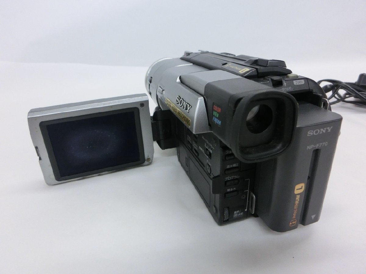 【O-5803】SONY DCR-TRV310 Digital8 8ミリ ビデオカメラ ソニー ジャンク【千円市場】_画像3