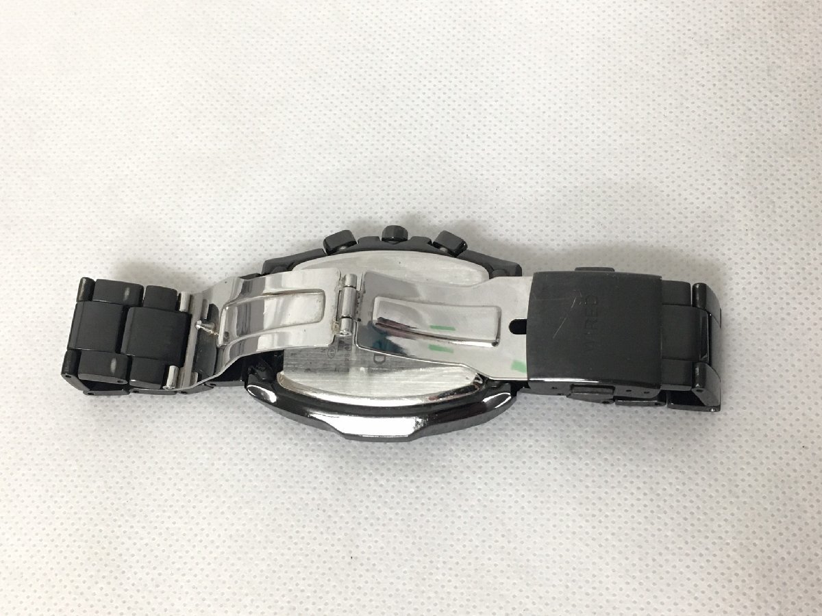 【NF-30005】SEIKO セイコー WIRED クォーツ 腕時計 7T92-0SF0 クロノグラフ 現状品【千円市場】_画像5
