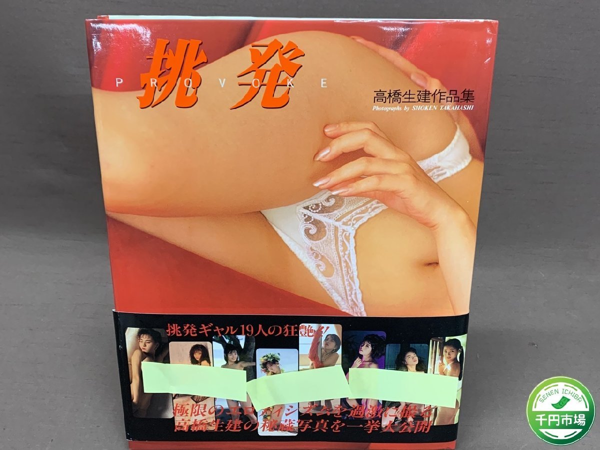 【YI-0212】美品 挑発 高橋生建作品集 写真集 帯付き 1993年 初版 小森愛 立原友香 林ゆりや 渡瀬ミク 藤小雪 山崎かおり他【千円市場】_画像1