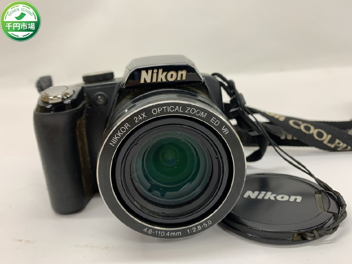 【HR-6769】Nikon ニコン COOLPIX P90 コンパクトデジタルカメラ コンデジ NIKKOR 24X ED VR 4.6-110.4mm 1:2.8-5.0 ジャンク【千円市場】_画像1