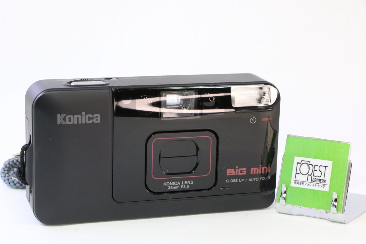 【同梱歓迎】実用■コニカ KONICA BIG mini 35mm F3.5■フラッシュも完動■NN109_画像1
