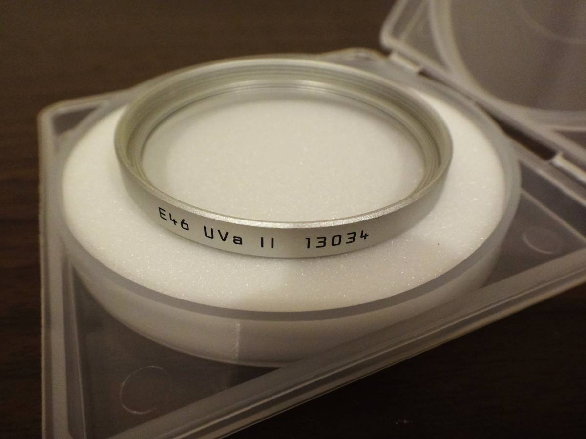 ★【新品】Leica ライカ Filter UVa Ⅱ E46 シルバー レンズフィルター13034 送料無料★_画像3