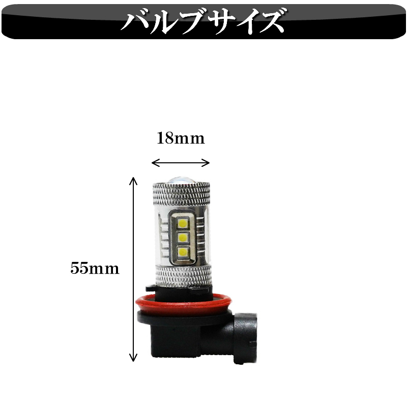 MH21S MH22S MH23S MH34S MH35S MH55S ワゴンR LED フォグランプ H8/H11/H16 ホワイト 白色 車検対応_画像9