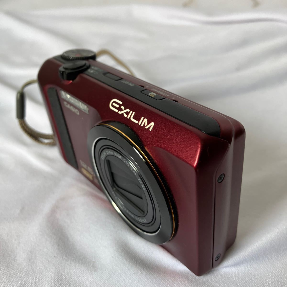 ○【500円スタート】CASIO EX-ZR310A EXILIM デジタルカメラ レッド 充電器付き_画像6