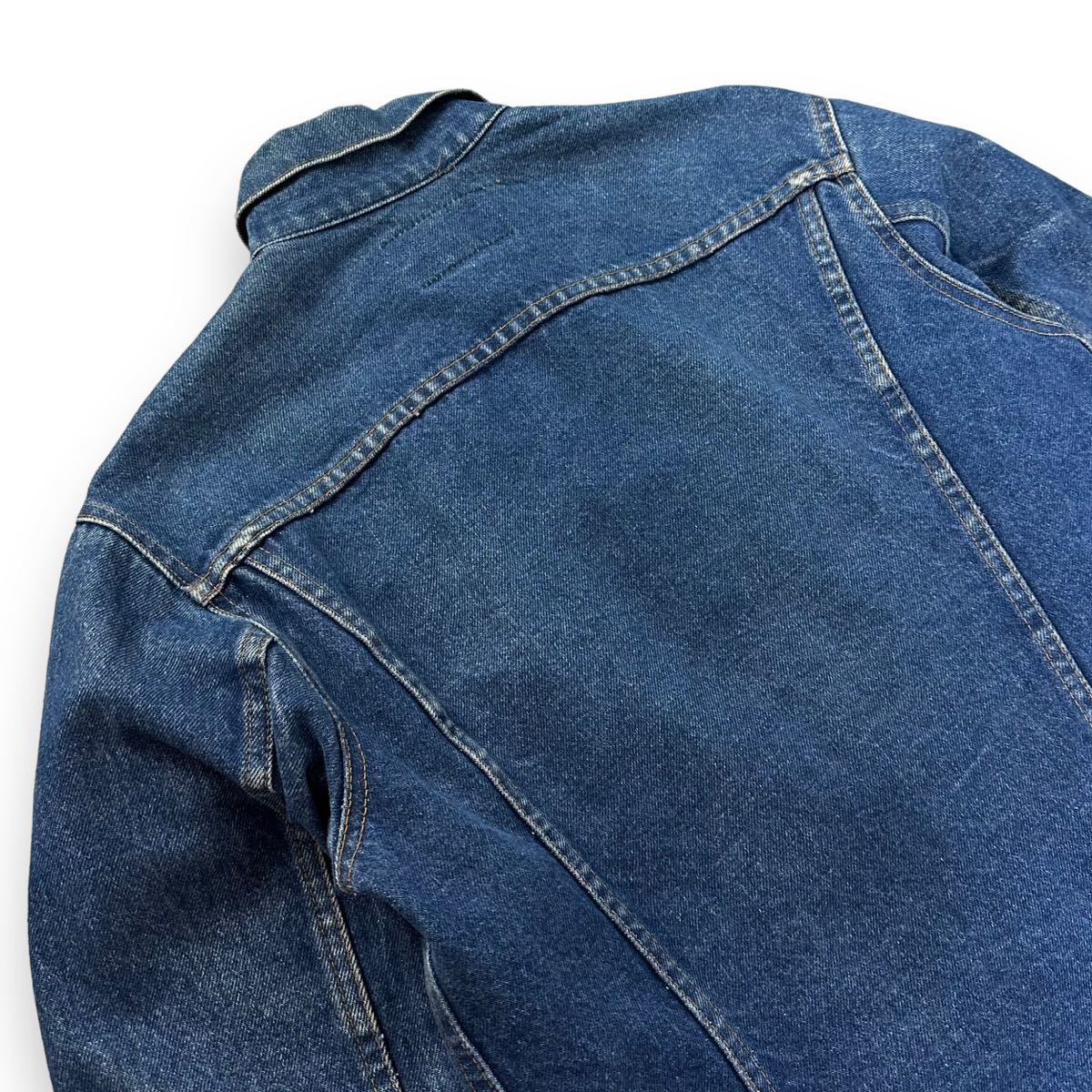 【希少】Levis リーバイス 70505 0217 スモールe デニム ジャケット インディゴ 70s 刻印52 ケアタグ 38サイズ USA製の画像6