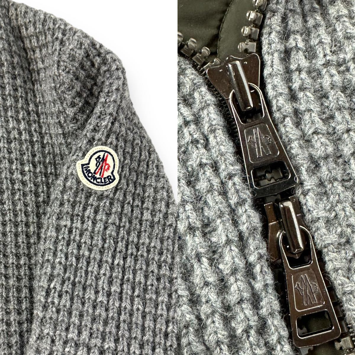 美品】MONCLER モンクレール MAGLIA CARDIGAN ワッフル ニット 美品】MONCLER モンクレール MAGLIA CARDIGAN ワッフル ニット