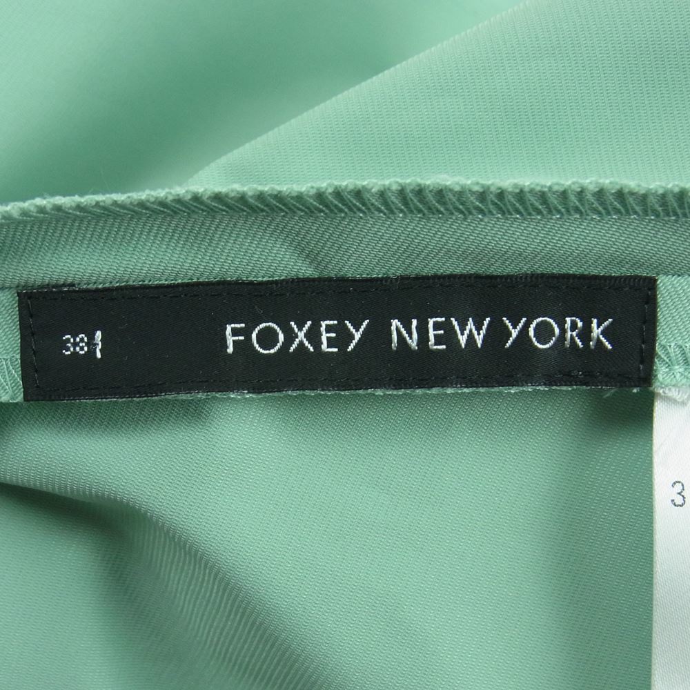 FOXEY フォクシー 31193-NSSFX405T-2 NEWYORK ニューヨーク コンコルド スカート 日本製 ライトグリーン系 38【中古】_画像3