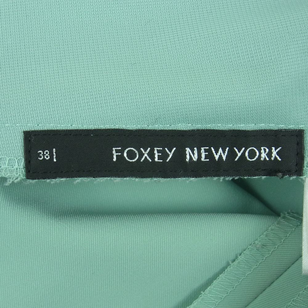 FOXEY フォクシー 29207-NASFF407T NEWYORK ニューヨーク ウェスト リボン インバーテッド プリーツ スカート 38【中古】_画像3