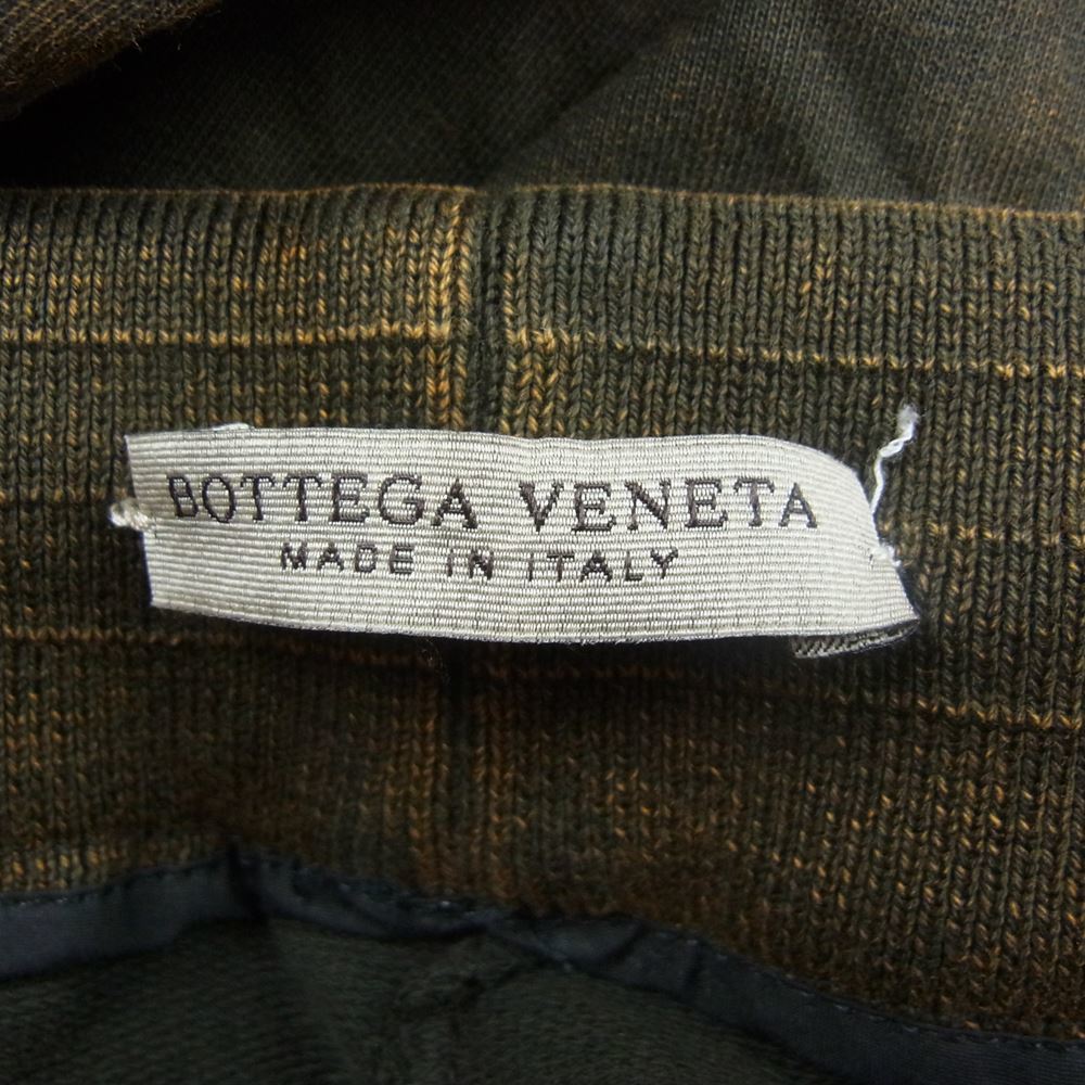 BOTTEGAVENETA ボッテガヴェネタ 524418 VETRO ブリーチ加工 スキニー パンツ スウェットパンツ カーキ系 46【中古】_画像3