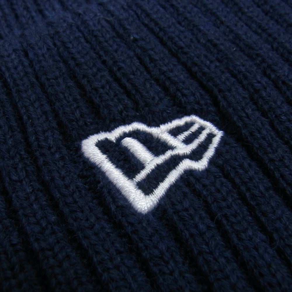 FRAGMENT DESIGN フラグメントデザイン NEW ERA ロゴパッチ ニット帽 ビーニー ネイビー系【極上美品】【中古】の画像5