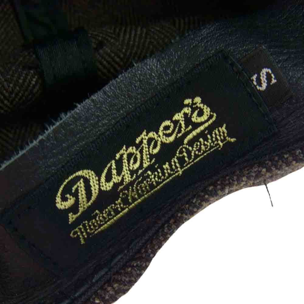 ダッパーズ Dapper's キャスケット ハンチング 帽子 ブラウン系 S【中古】_画像5