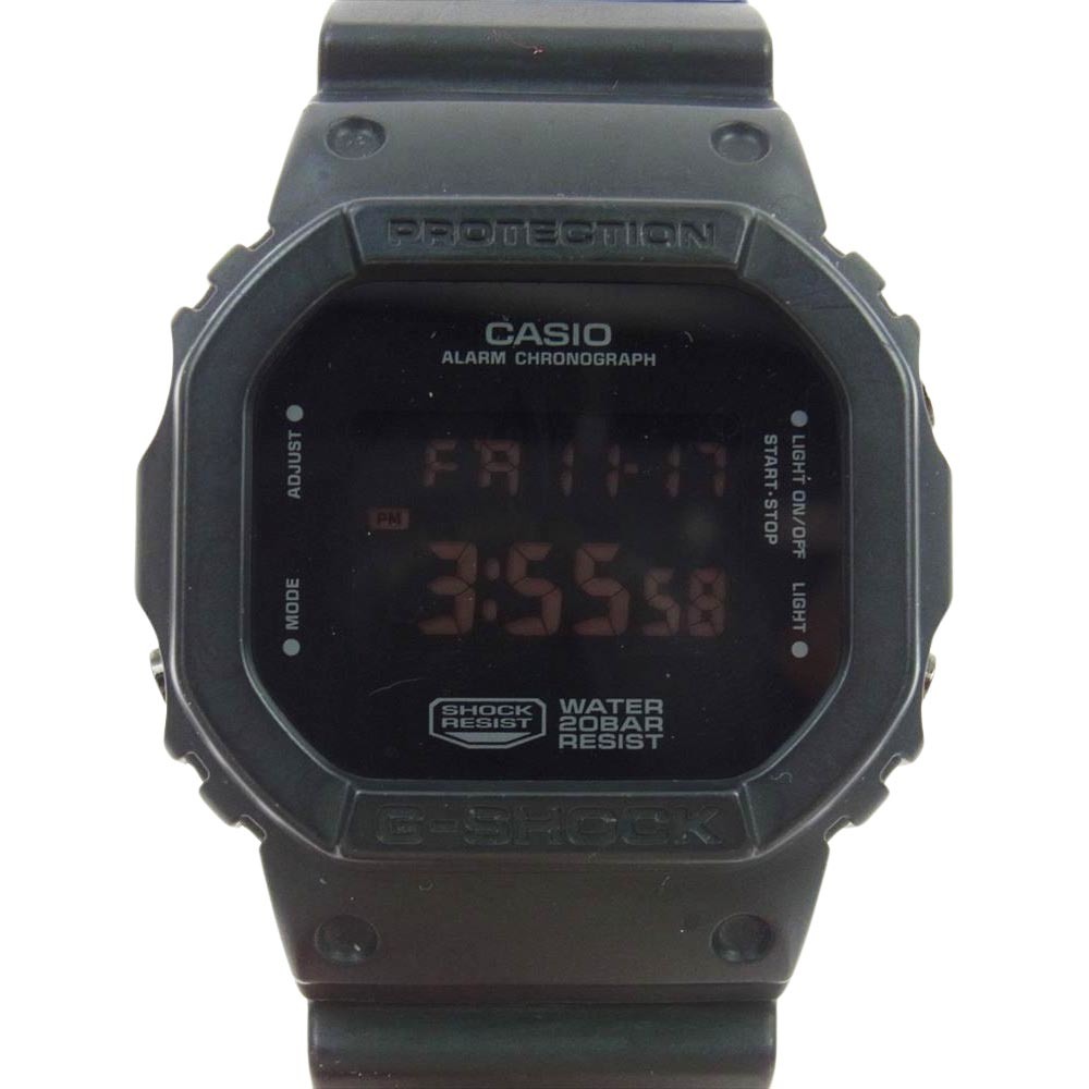 G-SHOCK ジーショック DW-5600VT デジタル 腕時計 ウォッチ ブラック系【中古】_画像1