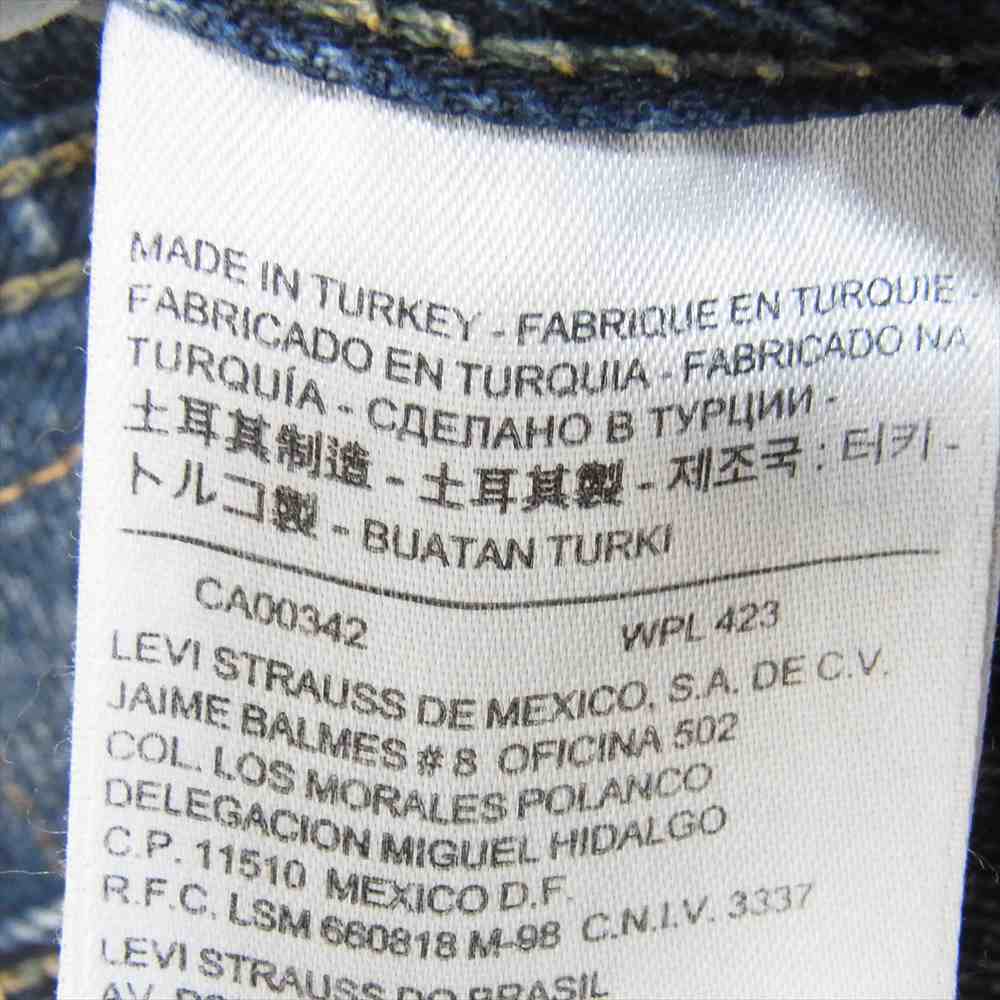 Levi's リーバイス 501 CT ボタンフライ テーパード デニムパンツ ジーンズ ブルー系 W29/L34【極上美品】【中古】_画像5